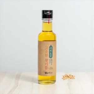 고소한 참기름 180ml, 2025년산 국내산 참깨 100%, 토종종자, RE100