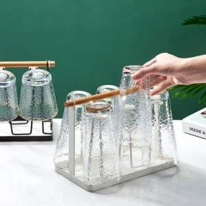 주방 컵 정리 건조 수납 걸이 트레이 홀더 물받이포함