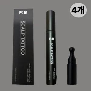 포뷰트 두피 타투 15g 블랙 정수리 헤어라인 커버 4개