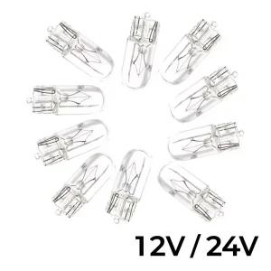 자동차 트럭 대시보드 계기판 번데기 전구 기어박스 공조기 T6.5 10개 12V / 24V