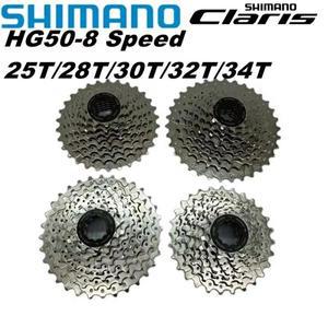 SHIMANO Claris Freewheel CS HG50 8단 플라이휠 도로 자전거 12T - 25T /11T 32T / 28T 카세트