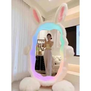 토끼 전신거울 LED led 포토존 물결 라이트 거울