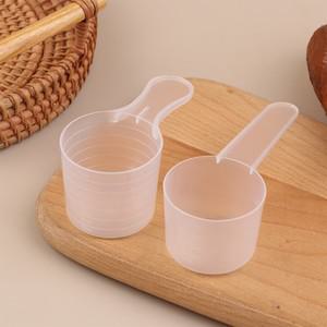 10Pcs 15/25/30/35g 투명 플라스틱 우유 분말 스푼 스케일 주방 베이킹 측정