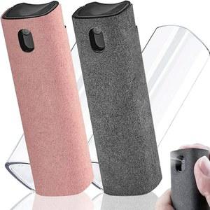 2 In 1 스크린 클리너 스프레이 병 다기능 휴대 전화 태블릿 PC 노트북 스크린 먼지 제거제 마이크로 화이버 와이퍼 클리너 도구