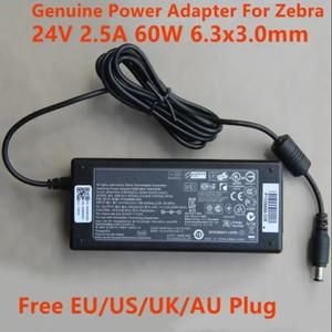 Zebra GK420 프린터 시리즈용 전원 공급 장치 충전기, 24V 2.5A AC DC 어댑터 FSP060-RPAC, 60W, 6.3x3.0mm