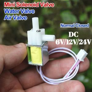 1개 DC6V/12V/24V 일반적으로 닫힌 미니 솔레노이드 밸브 전자기식 물 공기 배출