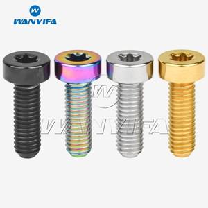 Wanyifa 티타늄 볼트 사각 헤드 나사, 자전거 핸들 바 변속기 레버 고정, M5x 15mm Torx T25