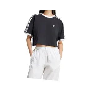 매장정품 ADIDAS 아디다스 3S 루즈 크롭 티 - 블랙 JC8149 483486