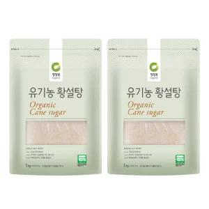 청정원 유기농 황설탕, 1kg, 2개