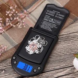 초정밀 포켓 저울 전자 가죽 디지털 1kg 0.1g