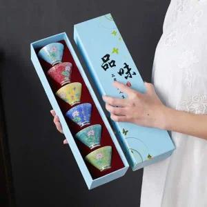 [셀러에이드]레트로 찻잔 세트 고급 차 주전자 한국 다도 사케잔 70ml