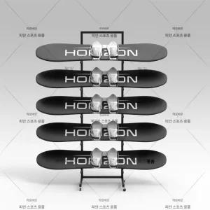 양면형 스노우보드 진열대 데크 렌탈샵 수납 거치대 선반