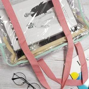 바캉스 지퍼 비치백 PVC 투명가방 물놀이 보조 휴가 L-WECA6C7