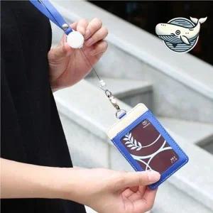 편리한 카드 수납케이스 넥스트랩 리드줄 목걸이-WFGRNIC