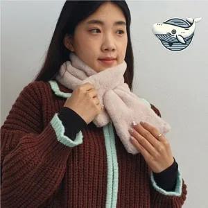 부드러운 겨울 페이크퍼 미니 머플러 따뜻한-WFH66T9