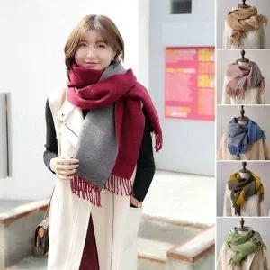 양면 모조 캐시미어 머플러 ELS-047-WCD1B8E