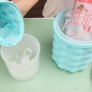 아이스 버킷 실리콘 얼음 쿨 맥주 피크닉 덮개 S