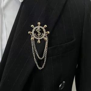 앵카 베이직 정장 브로치 부토니에 정장브로치 정장앵카 옷핀브로치 앵카뱃지 마린뱃지