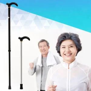 초경량 접이식 보조 지팡이(블랙) G 등산지팡이 등산스틱 노인지팡이