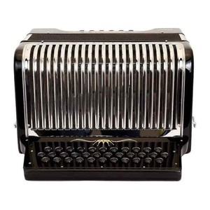 Hohner 단추 아코디언 코로나 II 익스트림 FBbEb 공연백 및 포함 제트 블랙 전통 민속 악기