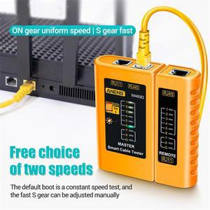 ANENG M469D 케이블 랜 테스터 네트워크 케이블 테스터 네트워크 수리 도구 RJ45 RJ11 RJ12 CAT5 UTP LAN