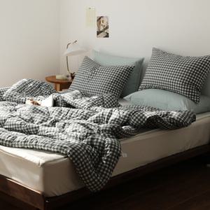 아망떼 욜로체크 고밀도 순면 이불베개세트 SS/Q (5color)