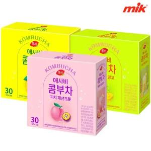 동서 애사비 콤부차 3종 30T X 2개 [레몬라임/피치패션프룻/파인애플망고]