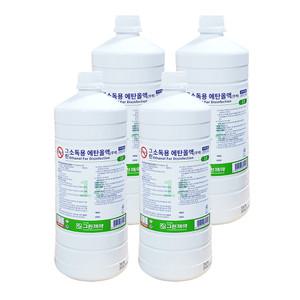 그린제약 그린 소독용 에탄올 1L x 4개알콜