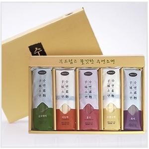 은성식품 수연 소면 1.5kg 5종 (소면x2+흥국x2+클로렐라x2+서동마x2+흑미x2)