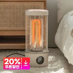 전기난로 전기히터 감성 인테리어 캠핑 스토브 가정용히터 사무실 난방기 리모컨 WH-1205R