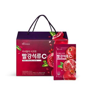 [소비기한 25-11-08] 미녀들의시크릿 빨강석류 C+ 석류즙 21포 x 1박스