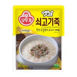 오뚜기 옛날 쇠고기죽 85g 10개