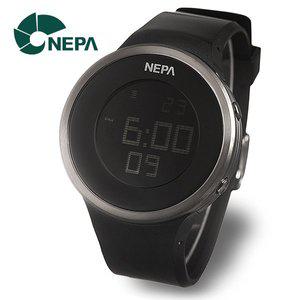 [네파] NEPA N232-BLACK 전자 방수 런닝 조깅 스포츠 군인시계