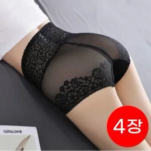 3720 하이웨스트 여성팬티 배꼽 레이스 망사 거들 똥배 복대