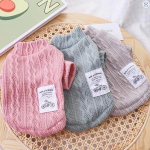 강아지 고양이 애견옷 봄가을겨울 니트 티셔츠 실내복