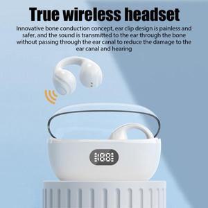 무선블루투스헤드셋 TWS JS352 블루투스 이어폰 무선 헤드폰, 골전도 HiFi 헤드셋 스포츠 이어링 이어버드