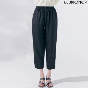 [8JUMONEY]팔주머니 풍기포 블랙 팬츠