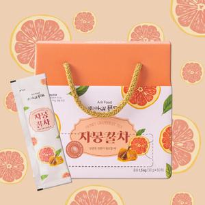 아리푸드 자몽차 스틱 자몽청 자몽에이드 선물용 30g 50개 2박스