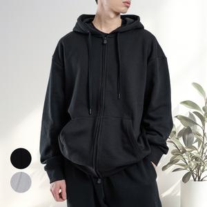 맥스모어 M-3XL 기모 2-WAY 오버핏 스웨트 후드집업