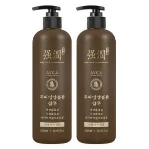 [유통기한 임박] 아브카 한방 두피 영양 볼륨 샴푸, 500ml, 2개