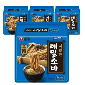 농심 메밀소바 127g 20개