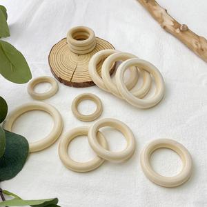 마크라메재료 우드링 원형 나무 링 4cm 5.5cm 7cm 키링부자재