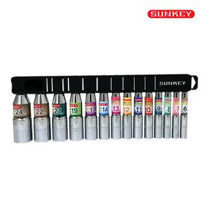 썬키 SKB-14S 롱 비트 소켓 세트 14PCS 롱복스 복스알 일체형 임팩 드릴