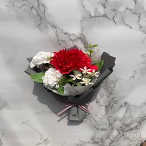 미니 카네이션 조화꽃다발 납골당꽃