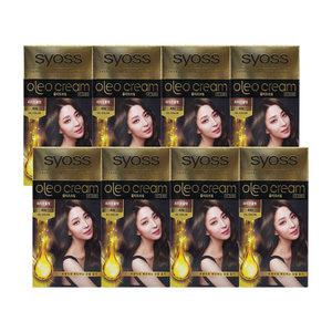 사이오스 올레오 골드라벨 새치커버 염색약 100g [4N 리치초콜릿] 8개 S1