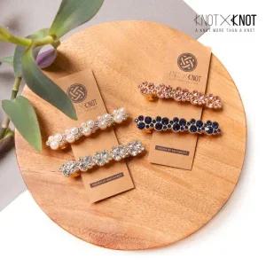 [KNOTXKNOT] 2p 특가 포인트 언발란스 써클 크리스탈 자동핀