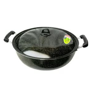 남선러브송 마블 튀김팬 45cm/코팅/경질/대형/볶음/튀김/급식/식당/매장용/대용량/조리/양수/솥/냄비