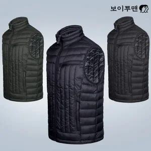 [하프클럽/]HSW42 남성 경량 하이넥 누빔 패딩조끼 남자 겨울가을