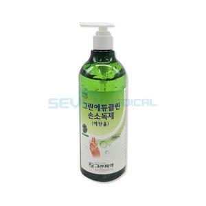 그린 에듀클린 손소독제 에탄올 65% 무색민트향 500ml