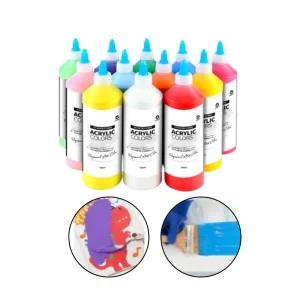 푸어링 아트 퍼포먼스 아크릴물감 1p 물감 500ml 29색 대용량 유치원 단체주문 학교